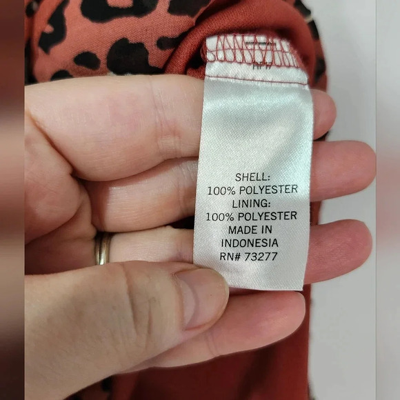 EVRI NWT Womens Pleated Skirt Size 24W Animal Print Chiffon Midi Party Mobwife - Picture 2 of 7